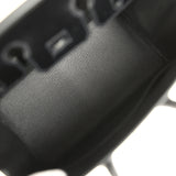 Pre-owned Hermes Birkin Sellier 25 Black Box Palladium Hardware - Thumbnail View 8
