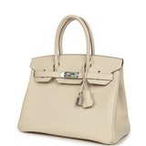 Hermes Birkin 30 Craie Epsom Palladium Hardware - Thumbnail View 5