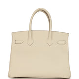 Hermes Birkin 30 Craie Epsom Palladium Hardware - Thumbnail View 4