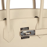 Hermes Birkin 30 Craie Epsom Palladium Hardware - Thumbnail View 7