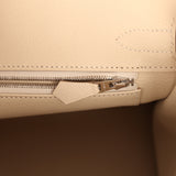Hermes Birkin 30 Craie Epsom Palladium Hardware - Thumbnail View 9