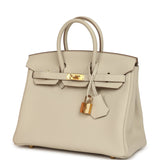 Hermes Birkin 25 Craie Togo Gold Hardware - Thumbnail View 5