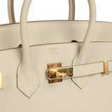 Hermes Birkin 25 Craie Togo Gold Hardware - Thumbnail View 7