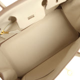 Hermes Birkin 25 Craie Togo Gold Hardware - Thumbnail View 8