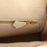Hermes Birkin 25 Craie Togo Gold Hardware - Thumbnail View 9