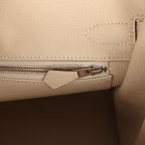 Hermes Birkin 30 Craie Togo Palladium Hardware - Thumbnail View 9