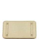 Pre-owned Hermes Birkin 30 Beton Ostrich Gold Hardware - Thumbnail View 6