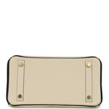 Hermes Special Order (HSS) Birkin 25 Craie and Black Togo Brushed Gold Hardware - Thumbnail View 6