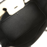 Hermes Special Order (HSS) Birkin 25 Craie and Black Togo Brushed Gold Hardware - Thumbnail View 8