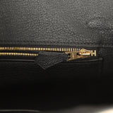 Hermes Special Order (HSS) Birkin 25 Craie and Black Togo Brushed Gold Hardware - Thumbnail View 9