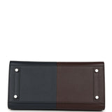 Hermes Casaque Birkin Sellier 30 Rouge Sellier and Bleu Indigo Epsom Palladium Hardware - Thumbnail View 6