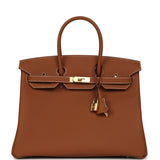 Hermes Birkin 35 Gold Togo Gold Hardware - Thumbnail View 1