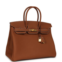 Hermes Birkin 35 Gold Togo Gold Hardware