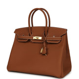 Hermes Birkin 35 Gold Togo Gold Hardware - Thumbnail View 5