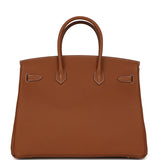 Hermes Birkin 35 Gold Togo Gold Hardware - Thumbnail View 4