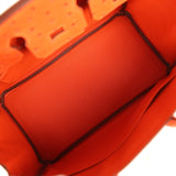 Hermes Birkin 25 Tangerine Ostrich Palladium Hardware - Thumbnail View 8