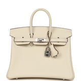 Hermes Birkin 25 Nata Swift Palladium Hardware - Thumbnail View 1