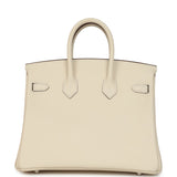 Hermes Birkin 25 Nata Swift Palladium Hardware - Thumbnail View 4