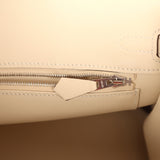 Hermes Birkin 25 Nata Swift Palladium Hardware - Thumbnail View 9