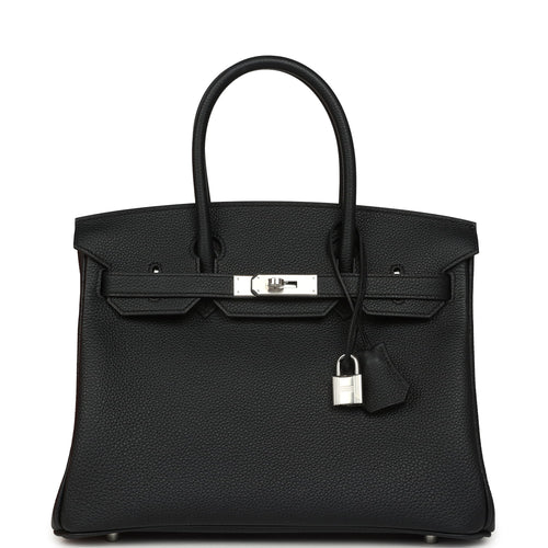 Hermes Birkin 30 Black Togo Palladium Hardware