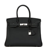 Hermes Birkin 30 Black Togo Palladium Hardware - Thumbnail View 1