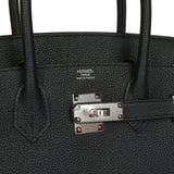 Hermes Birkin 30 Black Togo Palladium Hardware - Thumbnail View 7