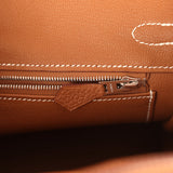 Hermes Birkin 25 Gold Togo Palladium Hardware - Thumbnail View 9