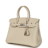 Hermes Birkin 30 Craie Togo Palladium Hardware - Thumbnail View 5