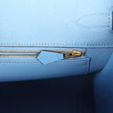 Pre-owned Hermes Birkin 35 Bleu Paradise Epsom Gold Hardware - Thumbnail View 9