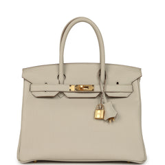 Hermes Birkin 30 Beton Togo Gold Hardware