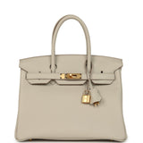 Hermes Birkin 30 Beton Togo Gold Hardware - Thumbnail View 1