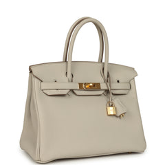 Hermes Birkin 30 Beton Togo Gold Hardware