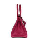 Pre-owned Hermes Birkin 30 Rose Poupre Ostrich Palladium Hardware - Thumbnail View 3
