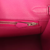 Pre-owned Hermes Birkin 30 Rose Poupre Ostrich Palladium Hardware - Thumbnail View 9