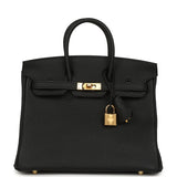 Hermes Birkin 25 Black Togo Gold Hardware - Thumbnail View 1