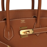 Hermes Birkin 30 Gold Togo Gold Hardware - Thumbnail View 7