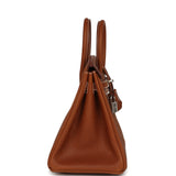 Hermes Birkin 25 Fauve Barenia Faubourg Palladium Hardware - Thumbnail View 3