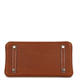Hermes Birkin 25 Fauve Barenia Faubourg Palladium Hardware - Thumbnail View 6