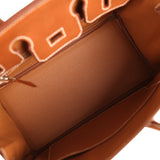 Hermes Birkin 25 Fauve Barenia Faubourg Palladium Hardware - Thumbnail View 8