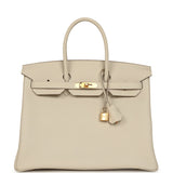 Hermes Birkin 35 Craie Togo Gold Hardware - Thumbnail View 1