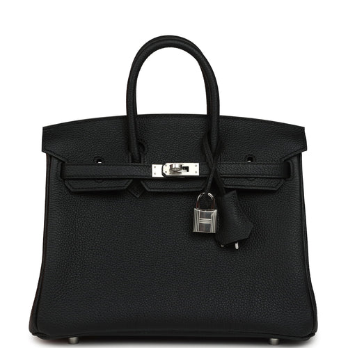 Hermes Birkin 25 Black Togo Palladium Hardware