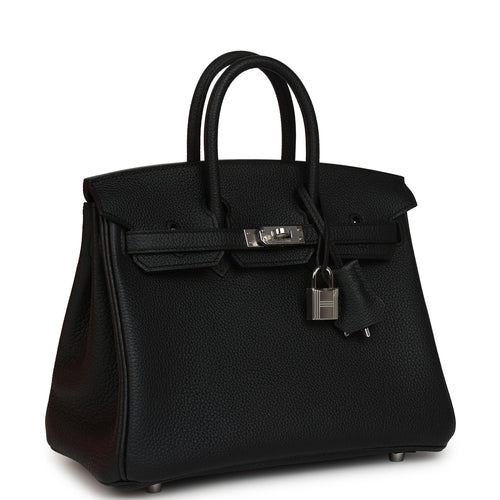 Hermes Birkin 25 Black Togo Palladium Hardware
