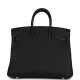 Hermes Birkin 25 Black Togo Palladium Hardware - Thumbnail View 4