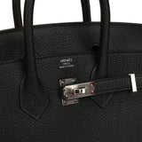 Hermes Birkin 25 Black Togo Palladium Hardware - Thumbnail View 7