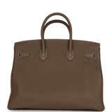 Pre-owned Hermes Birkin 35 Etoupe Togo Palladium Hardware - Thumbnail View 4