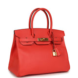 Pre-owned Hermes Birkin 30 Rose Jaipur Epsom Gold Hardware - Thumbnail View 2