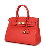 Pre-owned Hermes Birkin 30 Rose Jaipur Epsom Gold Hardware - Thumbnail View 5
