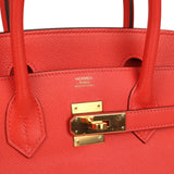 Pre-owned Hermes Birkin 30 Rose Jaipur Epsom Gold Hardware - Thumbnail View 7