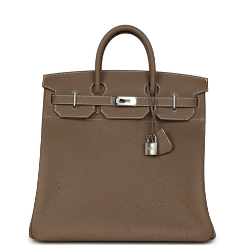 Hermes HAC Birkin 40 Etoupe Togo Palladium Hardware