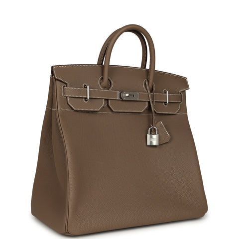 Hermes HAC Birkin 40 Etoupe Togo Palladium Hardware